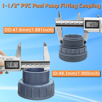 1 1/2'' PVC Pool Pump Fitting Coupling