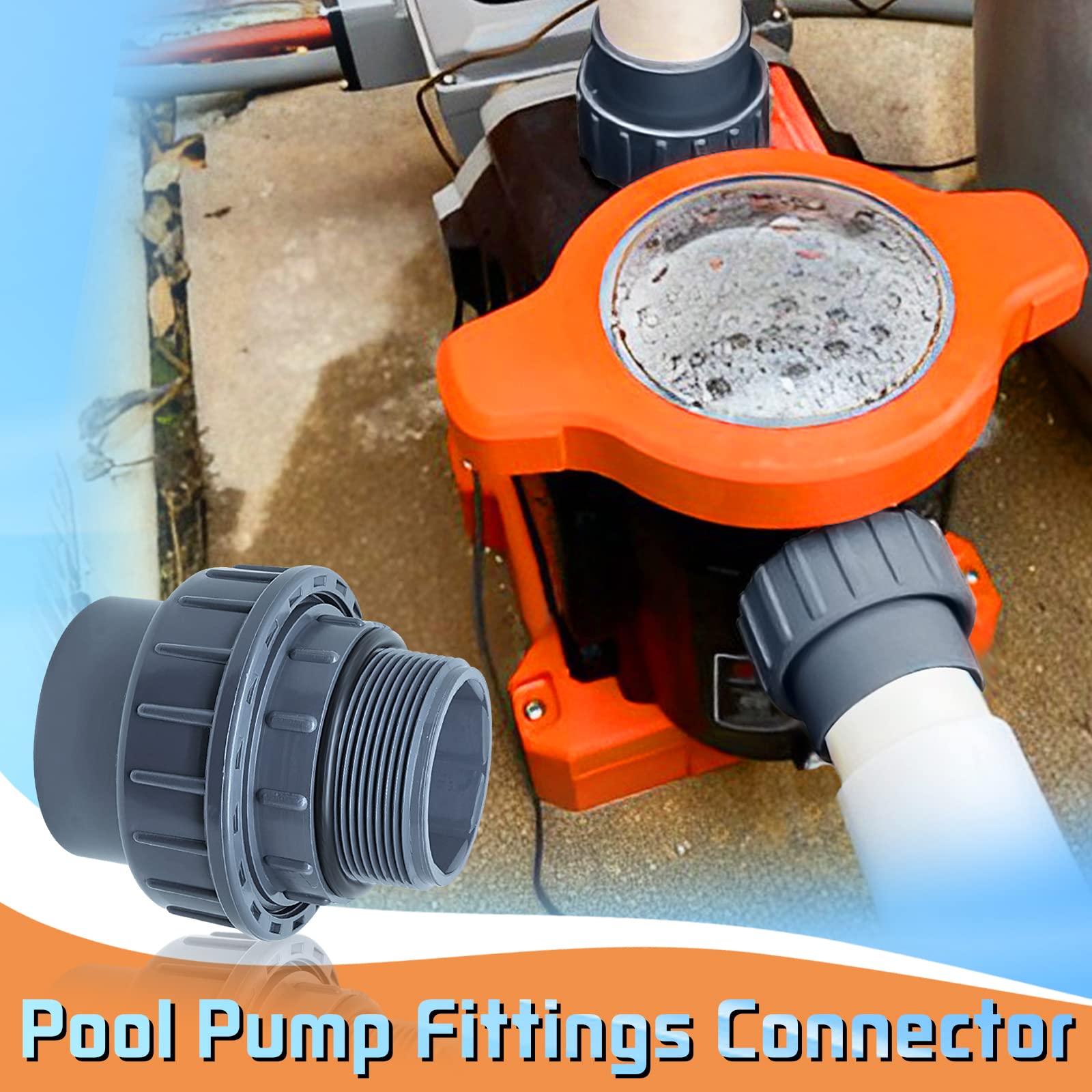 PVC Pool Pump Fitting Connector