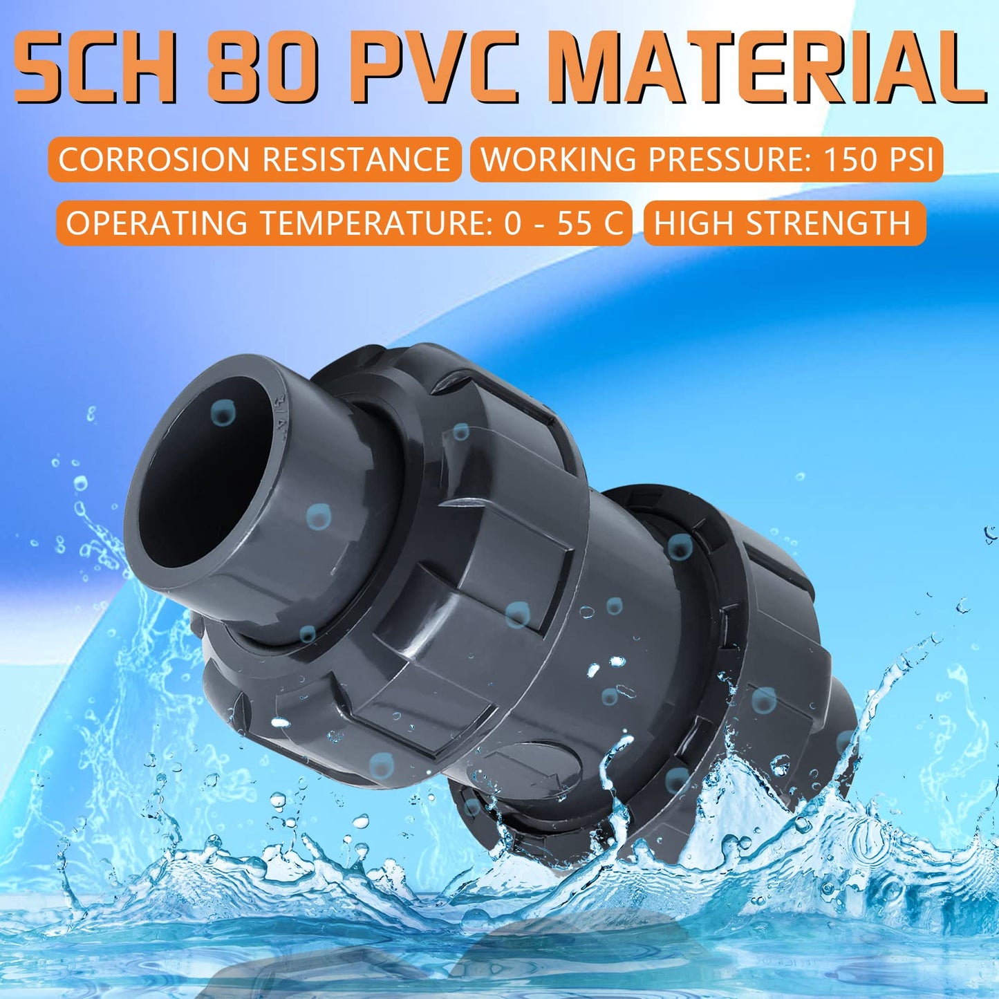 PVC True Union Check Valve