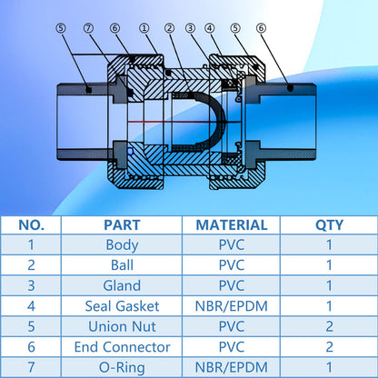 PVC True Union Check Valve