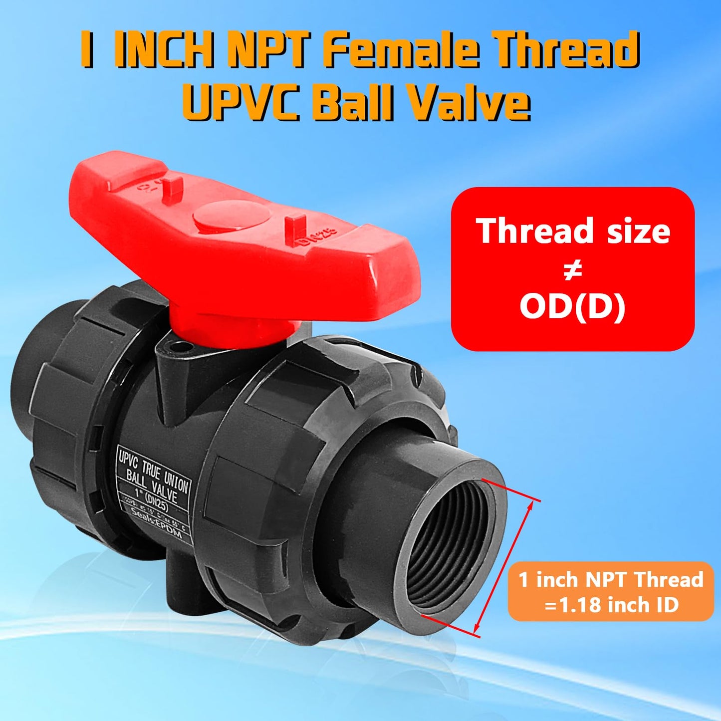 UPVC True Union Ball Valve