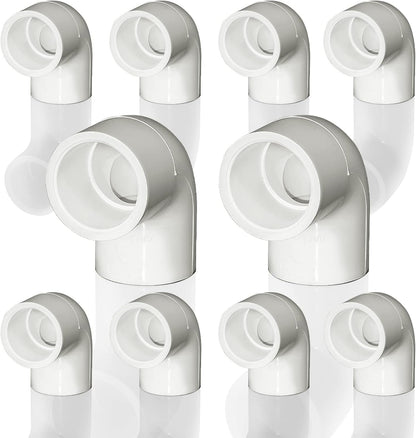 4PCS 2'' PVC 90 Degree Elbow Pipe Adapter Fittings