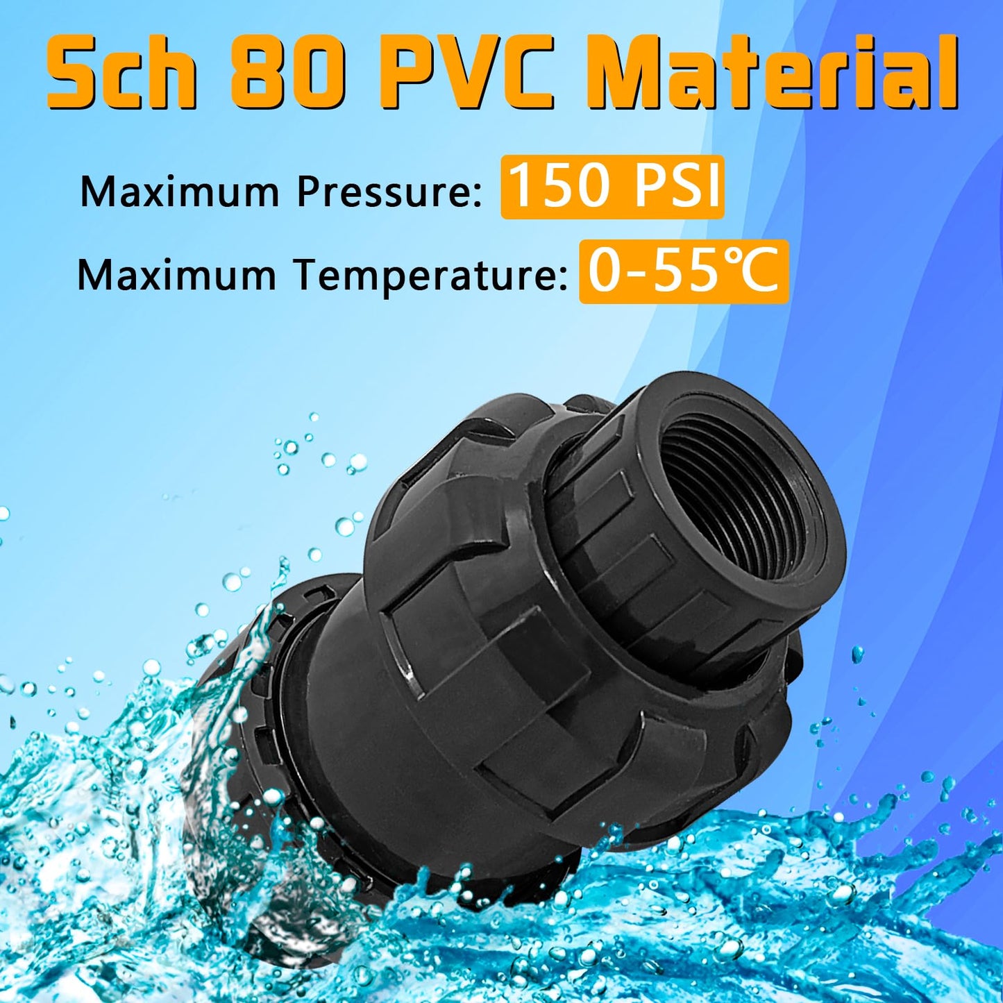 3/4'' NPT UPVC Spring Check Valve