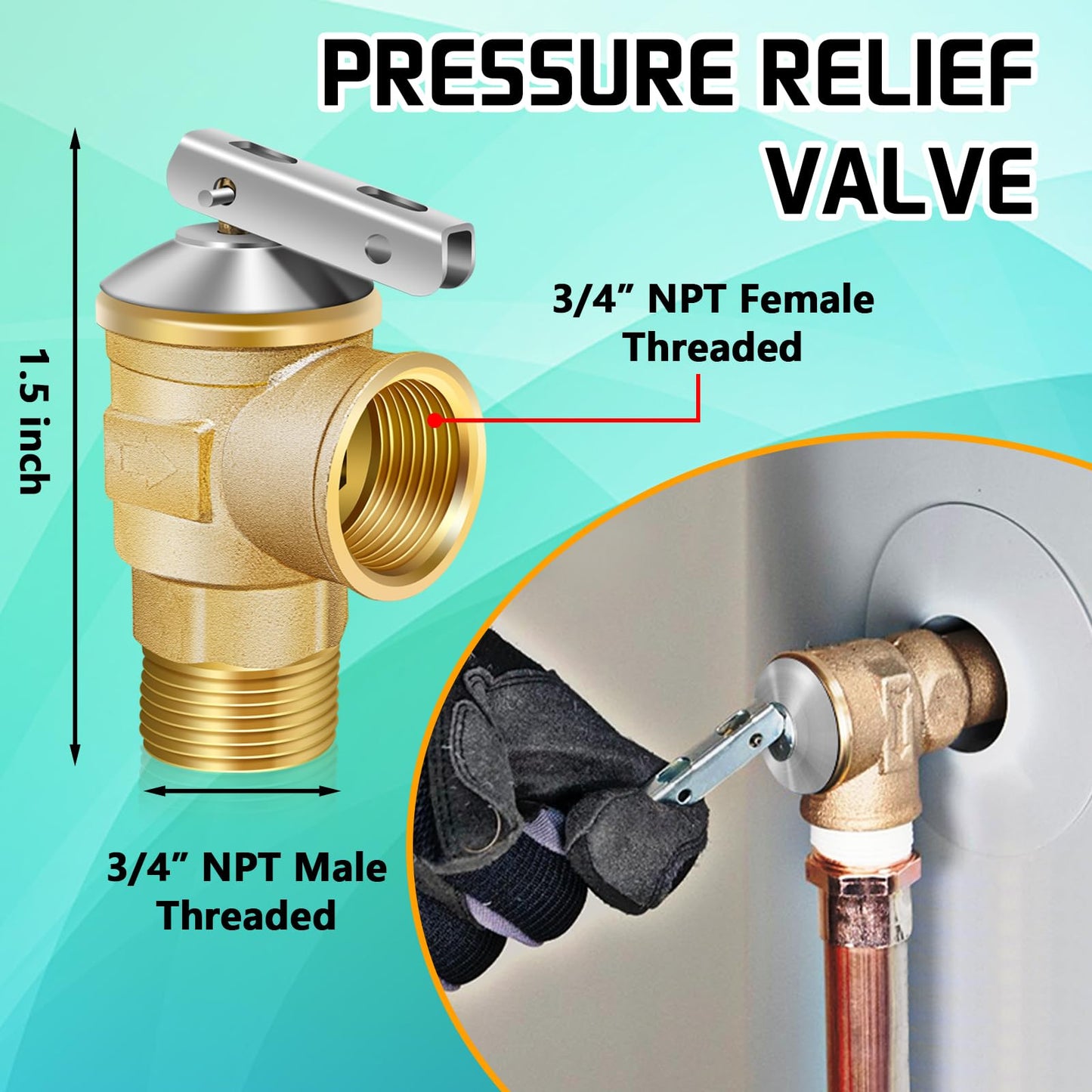 Tankless Water Heater Service Valve Kit, No Lead Brass