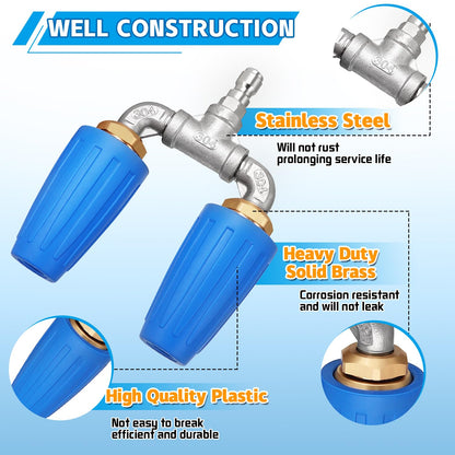 Dual Pressure Washer Turbo Nozzle