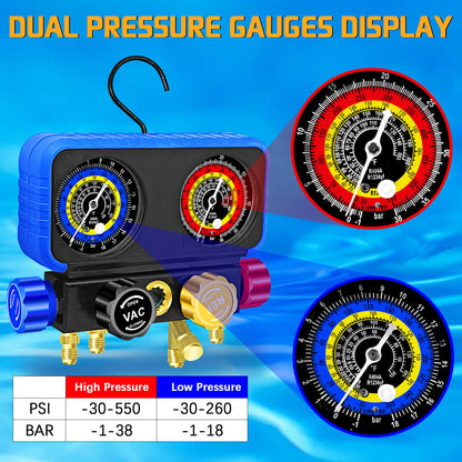 AC Manifold Gauge Set R134A R1234YF