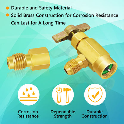 R1234YF Can Tap with Hose Adapters for AC Systems