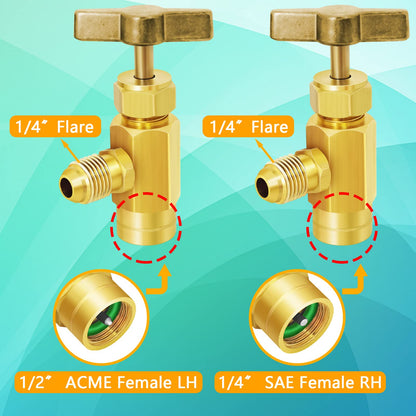 R1234YF Can Tap with Hose Adapters for AC Systems