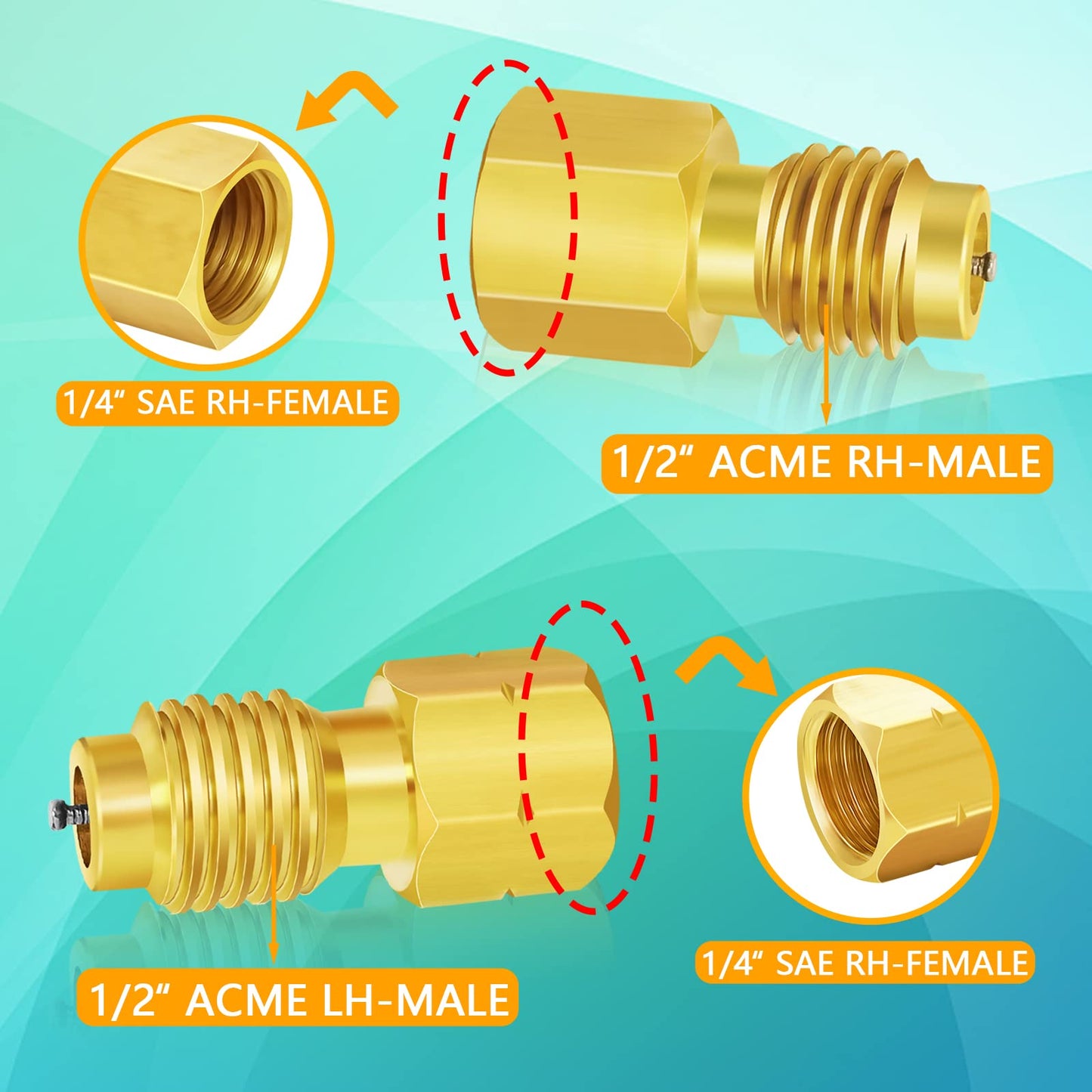 R1234YF Can Tap with Hose Adapters for AC Systems