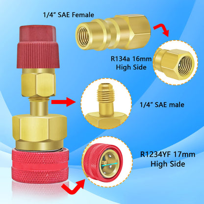 Boltigen R134A to R1234YF quick coupler