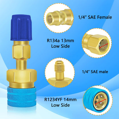 Acoplador rápido Boltigen R1234YF, adaptador R1234yf a R134a 