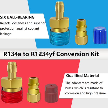 Acoplador rápido Boltigen R1234YF, adaptador R1234yf a R134a 